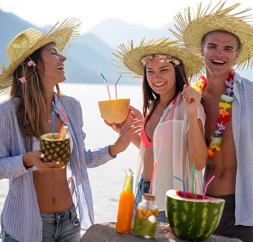 Puerto Rico Straw Hat – Hawaiian Summer Beach Hat for Men and Women - Image 3