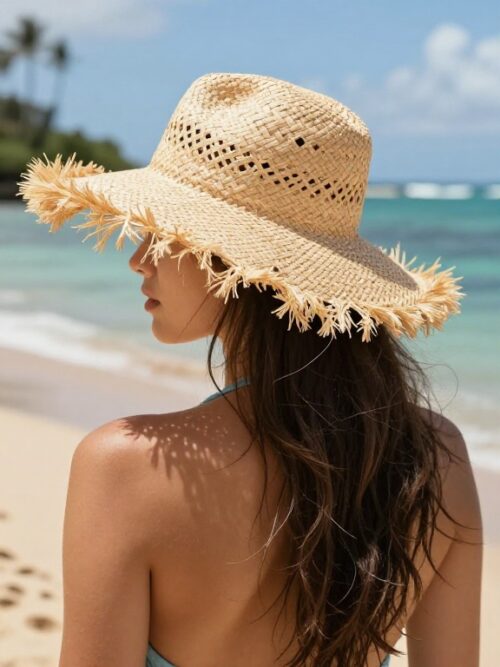 Hawaiian Straw Hat – Puerto Rico Pava, Beachcomber Luau, and Scarecrow Costume Hat