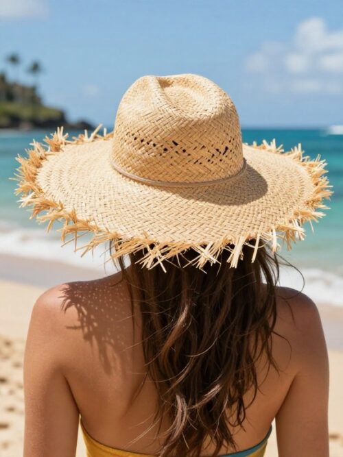 Puerto Rico Straw Hat – Hawaiian Summer Beach Hat for Men and Women